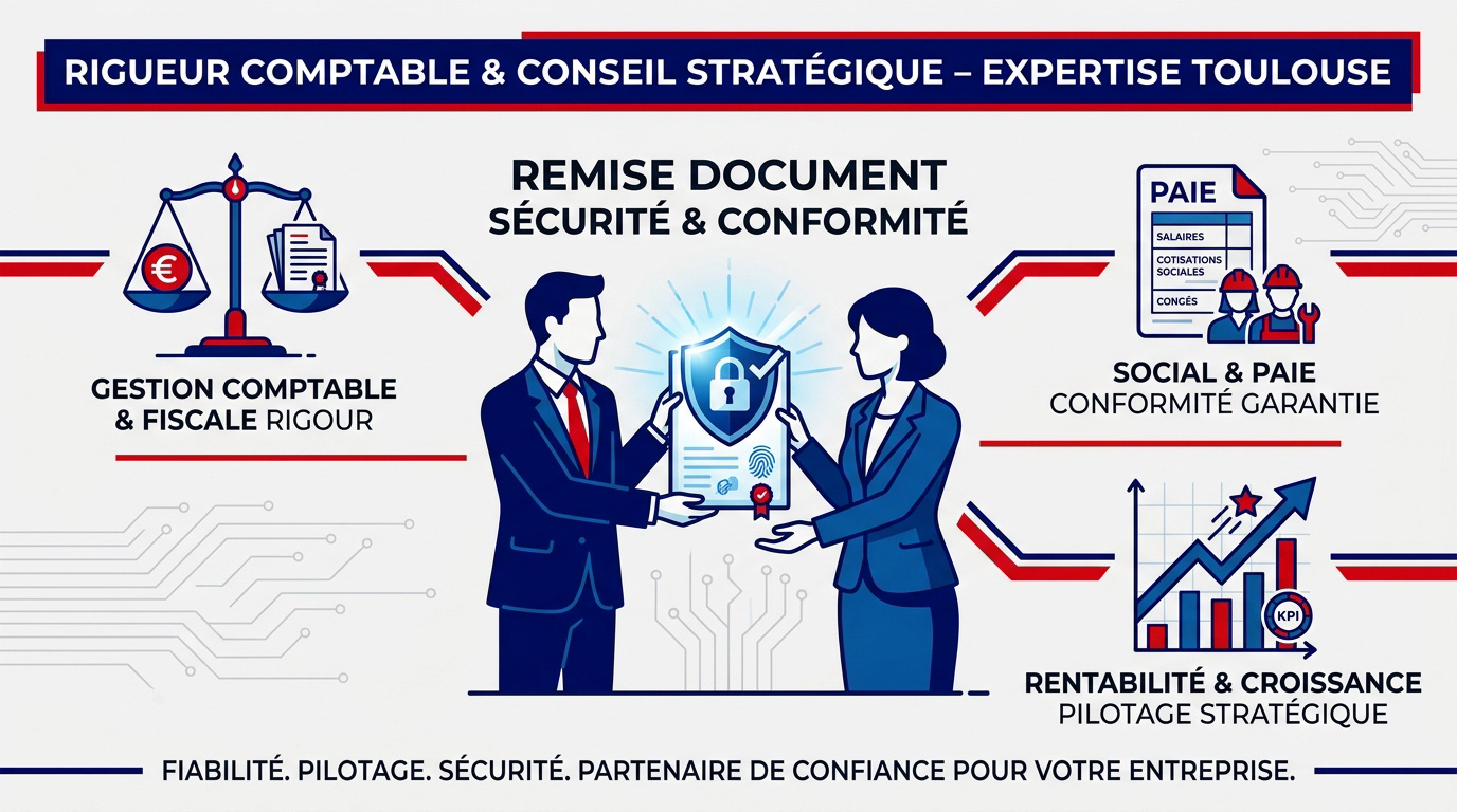 Expert-comptable à Toulouse analysant des bilans financiers pour une PME